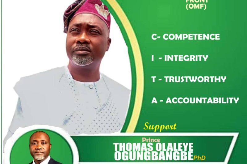 Beyond a Career in Oil and Gas: Dr Thomas Ogungbangbe. Aims for Economic Rebirth and Political Impact.
