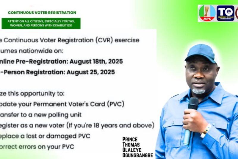 TO THE GOOD PEOPLE OF OSUN EAST SENATORIAL DISTRICT — GET READY, GET REGISTERED