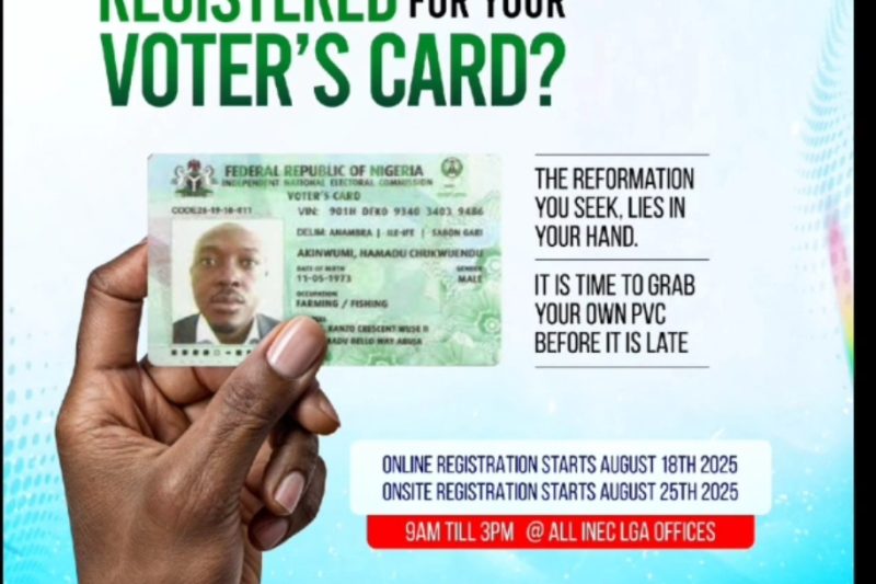 Hon. Ismail Sefiu Oluwashinaayomi Calls on Iwo Federal Constituency to Embrace Voter Registration Drive