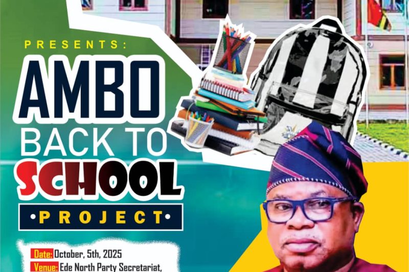 Ghaff Unity set to Launch AMBO BACK-TO-SCHOOL PROJECT in Ede.